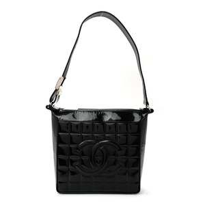 Chanel Patent Quilted Small Chocolate #239947C15B